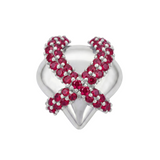 Ruby Heart Charm