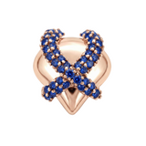 Sapphire Heart Charm