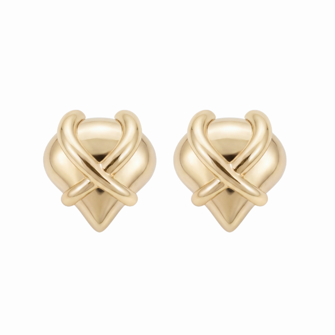 Just Gold Heart Earrings