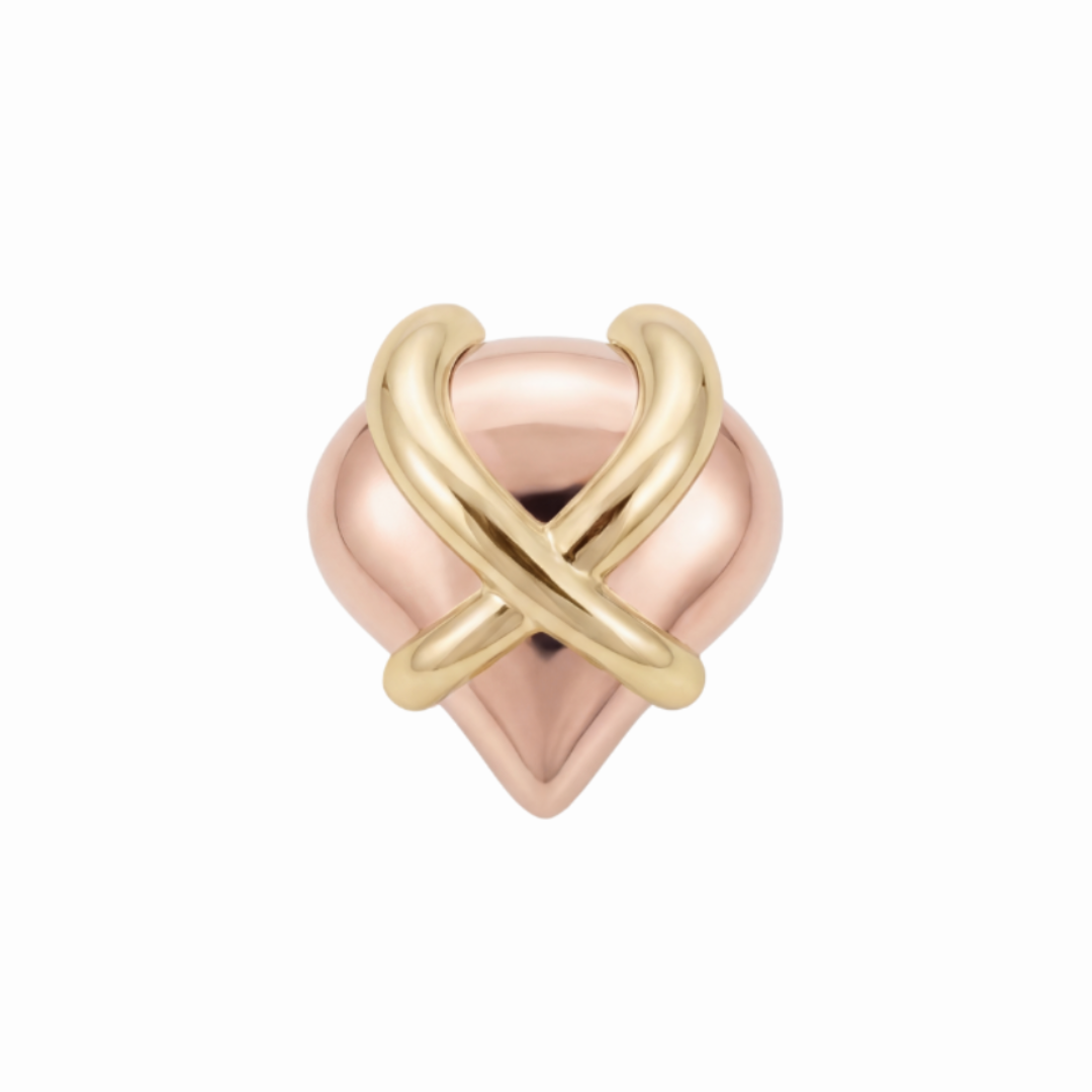 Just a Rose Gold Heart Charm