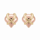 Just Rose Gold Heart Earrings