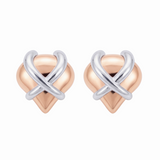 Just Rose Gold Heart Earrings