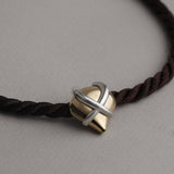Black Silk Cord Necklace