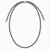 Black & White Cotton Cord Necklace