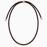 Brown Silk Cord Necklace